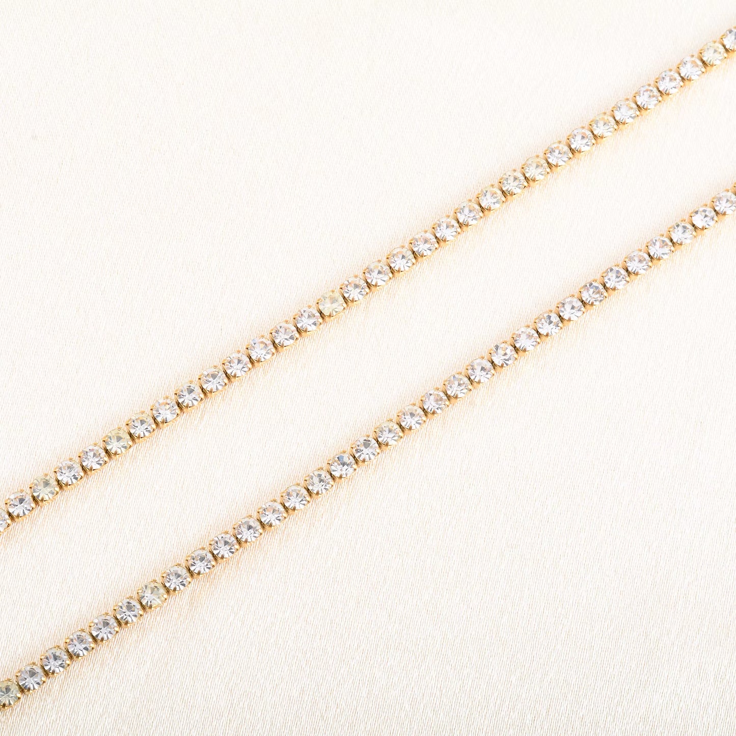 Stainless Steel Rhinestone Necklace for Women Cubic Zirconia Tennis Chain Ladies Crystal Choker Minimalism Jewelry Accessories