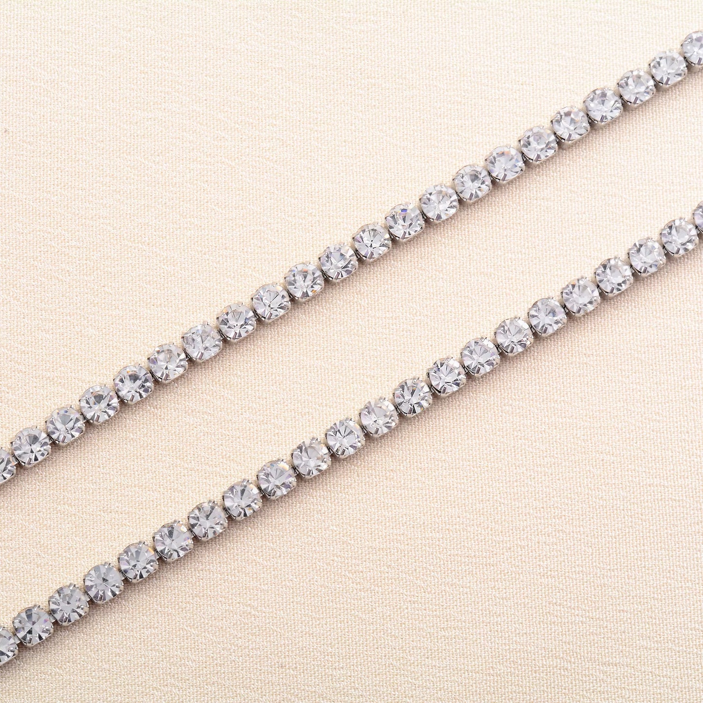 Stainless Steel Rhinestone Necklace for Women Cubic Zirconia Tennis Chain Ladies Crystal Choker Minimalism Jewelry Accessories